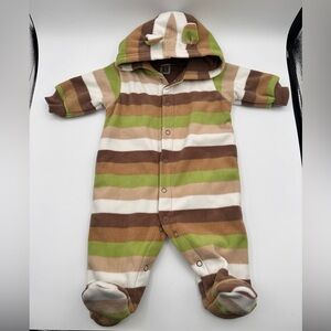 Bear Eared Cold Weather Romper (suit) 3 Months